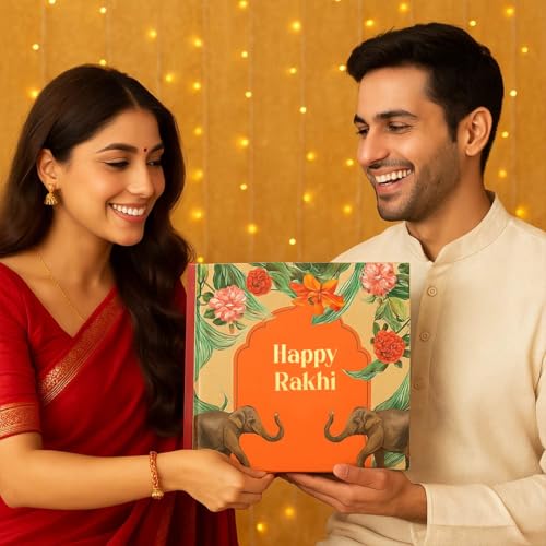 Jumbo Happy Rakhi Gift Hamper - 10-Item Raksha Bandhan Gift for Brother